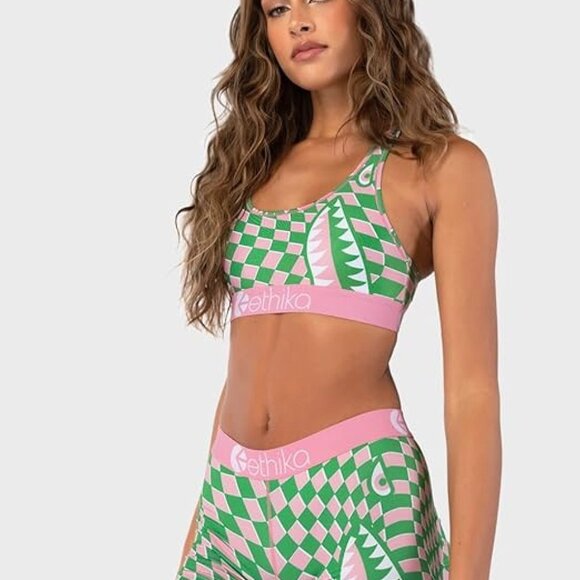 Ethika BMR Check Mate Sports Bra and Leggings - Picture 4 of 4